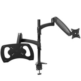 Soporte de mesa orientable/ inclinable trust mara para monitor y portátil hasta 32'