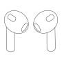 Auriculares bluetooth apple airpods v3 3a generacion con estuche de carga lightning