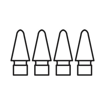 Puntas para apple pencil mlun2zm/a/ pack 4 und