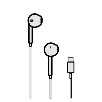 Auriculares apple earpods usb-c con mando y microfono - mtjy3zm/a