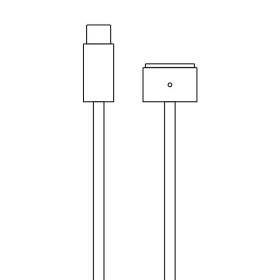 Cable apple usb tipo-c a magsafe 3 para macbook pro 14' y 16'/ 2021/ 2m