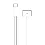 Cable apple usb tipo-c a magsafe 3 para macbook pro 14' y 16'/ 2021/ 2m