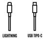 Cable de carga apple de conector usb tipo-c a lightning/ 2m