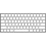 Teclado inalámbrico apple magic keyboard/ plata