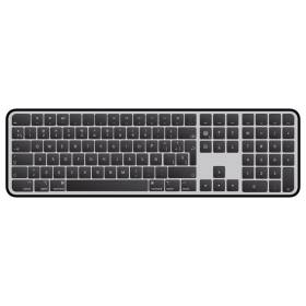 Teclado inalámbrico apple magic keyboard con touch id/ teclado numérico/ gris espacial