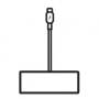 Adaptador apple mj1l2zm/a de usb tipo c a vga/ para macbook