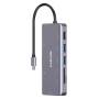 Docking usb tipo-c canyon cns-tds11/ 1xhdmi/ 3xusb/ 1xrj45/ 1xaudio/ 1xusb tipo-c pd/ 1xlector tarjetas/ gris oscuro