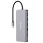 Docking usb 3.0 tipo-c canyon cns-tds12/ 1xvga/ 2xhdmi/ 4xusb/ 1xrj45/ 1xaudio/ 1xusb tipo-c/ 1xlector tarjetas/ gris oscuro