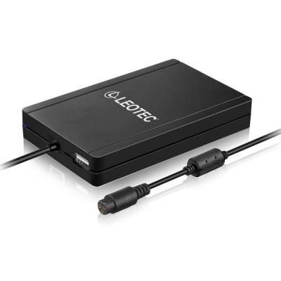Cargador de portátil leotec ultraslim/ 90w/ automático/ 12 conectores/ voltaje 15-20v/ 1 usb