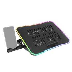 Soporte refrigerante mars gaming mnbc7 para portátiles hasta 16'/ iluminación led