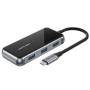 Docking usb tipo-c vention tfjhb/ 1xhdmi 4k/ 3xusb/ 1xvga/ 1xusb tipo-c pd/ gris