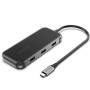 Docking usb tipo-c vention tfkhb/ 1xhdmi 4k/ 3xusb/ 1xrj45/ 1xvga/ 1xusb tipo-c pd/ gris
