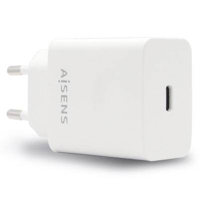 Cargador de pared aisens asch-1pd20-w/ 1xusb tipo-c/ 20w