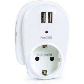 Cargador de pared fonestar ad-22u/ 2xusb/ 1xschuko