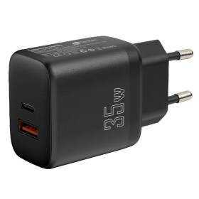 Cargador de pared leotec lecsph35w2/ 1xusb tipo-c/ 1xusb/ 35w
