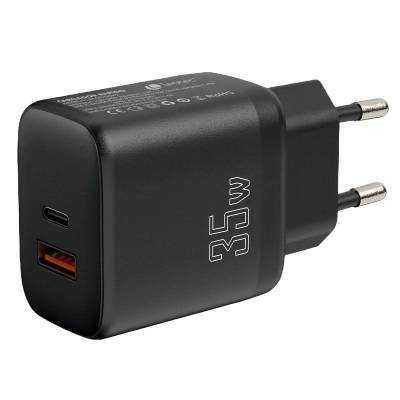 Cargador de pared leotec lecsph35w2/ 1xusb tipo-c/ 1xusb/ 35w