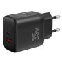Cargador de pared leotec lecsph35w2/ 1xusb tipo-c/ 1xusb/ 35w