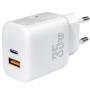 Cargador de pared leotec lecsph35w2w/ 1xusb tipo-c/ 1xusb/ 35w