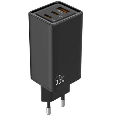 Cargador universal leotec lecsph65w3k/ 2xusb tipo-c/ 1xusb/ 65w