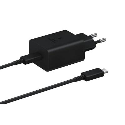 Cargador de pared samsung ep-t4510xbegeu/ 1xusb tipo-c + cable usb tipo-c/ 45w