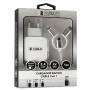 Cargador de pared subblim sub-chg-1zwc01/ 2xusb + cable 3 en 1/ 12w/ blanco