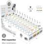 Expositor de cargadores y cables tech one tech basik tec2990/ incluye 30 cables / 10 cargadores / regalo 3 cables usb tipo-c