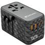 Cargador de pared universal verbatim uta-06 gan iii/ toma de corriente universal/ 2xusb tipo-c/ 2xusb/ 100w