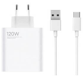 Cargador de pared xiaomi charging combo (tipo-a)/ 1xusb + cable usb tipo-c/ 120w