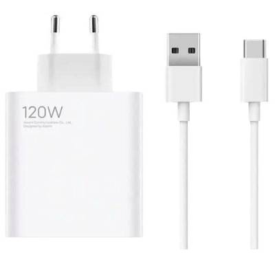 Cargador de pared xiaomi charging combo (tipo-a)/ 1xusb + cable usb tipo-c/ 120w