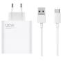 Cargador de pared xiaomi charging combo (tipo-a)/ 1xusb + cable usb tipo-c/ 120w