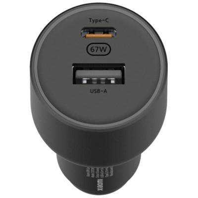 Cargador de coche xiaomi 67w usb-a tipo-c/ 1xusb-a/ 1xusb tipo-c/ 2a/ 6a