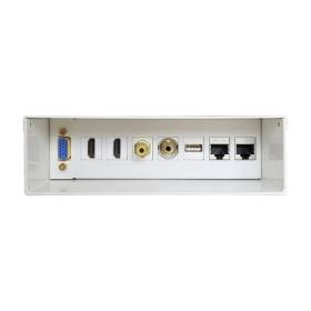 Caja de conexiones aisens a127-0340/ vga - 2x hdmi - jack 3.5 - rca - usb - 2x rj45