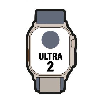 Apple watch ultra 2/ gps/ cellular/ 49mm/ caja de titanio/ correa loop alpine azul m mediana