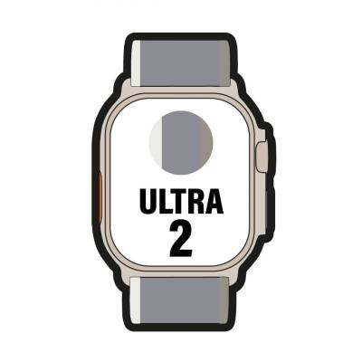 Apple watch ultra 2/ gps/ cellular/ 49mm/ caja de titanio/ correa loop trail verde/gris s/m