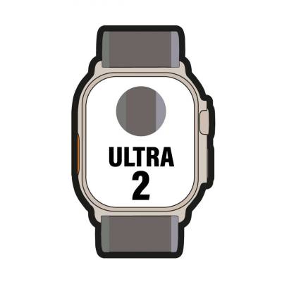 Apple watch ultra 2/ gps/ cellular/ 49mm/ caja de titanio/ correa loop trail azul/negro m/l
