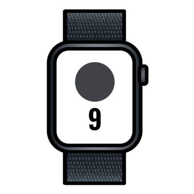 Apple watch series 9/ gps/ cellular/ 41mm/ caja de aluminio medianoche/ correa deportiva loop medianoche