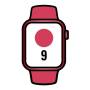 Apple watch series 9/ gps/ 45mm/ cellular/ caja de aluminio rojo/ correa deportiva rojo m/l