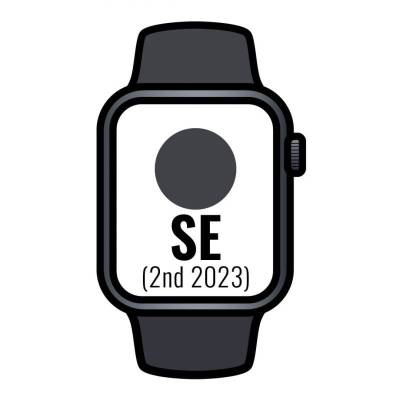 Apple watch se 2 gen 2023/ gps/ 40mm/ caja de aluminio medianoche/ correa deportiva medianoche m/l