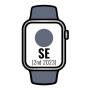 Apple watch se 2 gen 2023/ gps/ 40mm/ caja de aluminio plata/ correa deportiva azul tempestad m/l