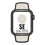 Apple watch se 2 gen 2023/ gps/ 44mm/ caja de aluminio blanco estrella/ correa deportiva blanco estrella m/l