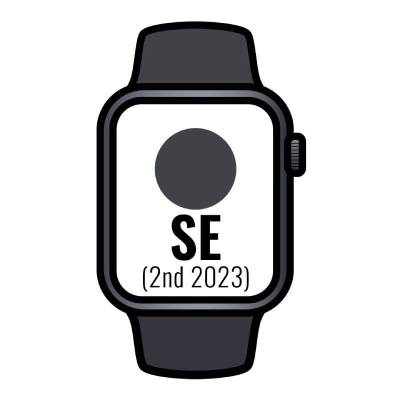 Apple watch se 2 gen 2023/ gps/ cellular/ 44mm/ caja de aluminio medianoche/ correa deportiva medianoche s/m