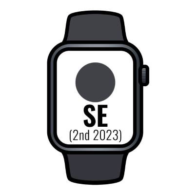 Apple watch se 2 gen 2023/ gps/ cellular / 44mm/ caja de aluminio medianoche/ correa deportiva medianoche m/l