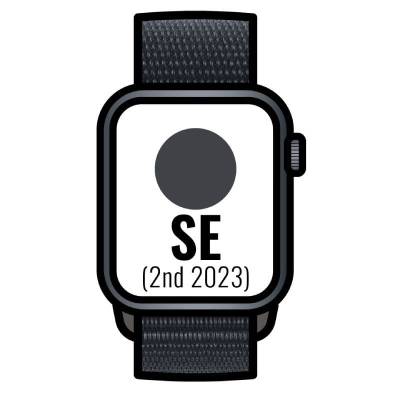 Apple watch se 2 gen 2023/ gps/ cellular / 44mm/ caja de aluminio medianoche/ correa deportiva loop medianoche