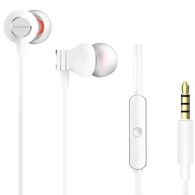Auriculares intrauditivos aiwa estm-50wt/ con micrófono/ jack 3.5/ blanco