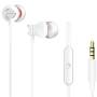 Auriculares intrauditivos aiwa estm-50wt/ con micrófono/ jack 3.5/ blanco