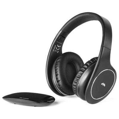 Auriculares inalámbricos meliconi hp easy digital/ jack 3.5/ toslink/ negros