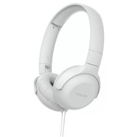 Auriculares philips tauh201/ con micrófono/ jack 3.5/ blancos