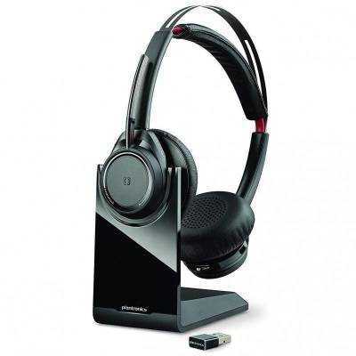 Auricular inalámbrico plantronics voyager focus uc estándar b825/ con micrófono/ bluetooth/ usb/ incluye soporte/ negro