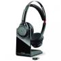 Auricular inalámbrico plantronics voyager focus uc estándar b825/ con micrófono/ bluetooth/ usb/ incluye soporte/ negro