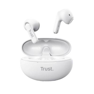 Auriculares bluetooth trust yavi enc con estuche de carga/ blancos